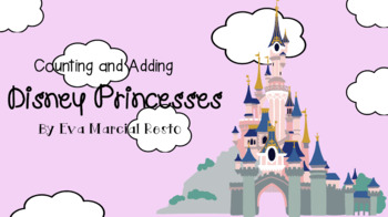 Preview of Counting and Adding: Disney Princesses (Google Slide, Interactive Math Activity)