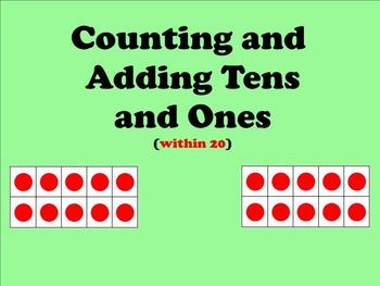 Counting and Adding Tens and Ones Within 20 - Smartboard by Anything ...