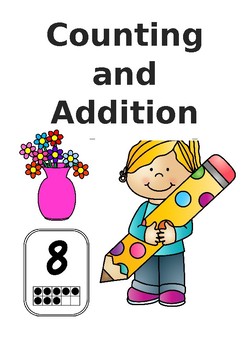 Preview of Counting and Addition Task Cards