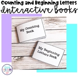 Counting and Beginning Letters Interactive Books