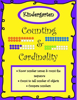 Preview of Counting and Cardinality - K Standards, 1st Grade REVIEW