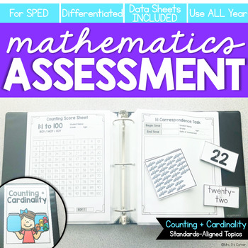 Preview of Counting and Cardinality Math Assessment for IEP Progress Monitoring