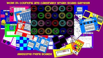 Preview of Common Core Counting and Cardinality SMARTboard Games