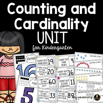 Preview of Counting and Cardinality Kindergarten Math Unit - Star Theme