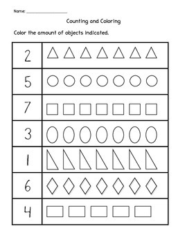 counting and coloring shapes by planning in pjs tpt