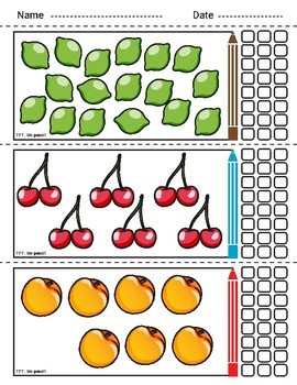 Counting and Coloring worksheets | Fruits - Numbers 1-24 by Mr-pencil