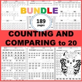 Counting and Comparing numbers Kindergarten Math Bundle  W