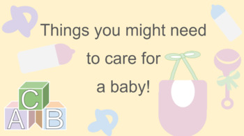 Preview of Counting and Graphing baby items