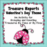 Valentine's Day FREE Counting and Grouping by 10’s or 5’s-