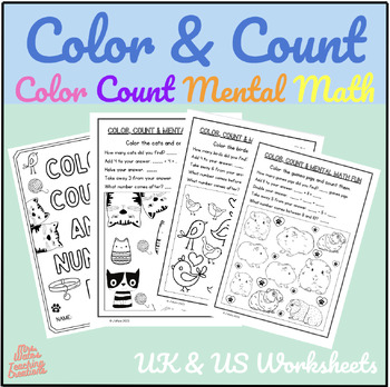 Preview of Counting & Mental Math Worksheets and Workbook for Students