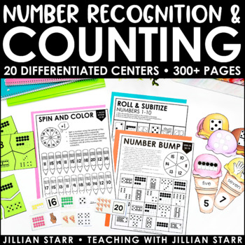 Preview of Counting and Number Recognition Centers Mega Pack