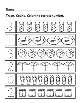 Counting and Numbers 1-10 Printable Pairs - No Prep | TpT