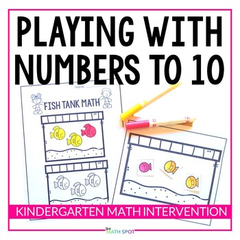 Preview of Counting and Decomposing Numbers to 10 Kindergarten Math Intervention Unit