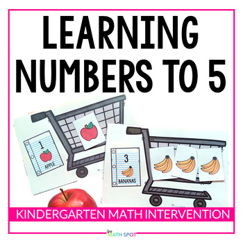 Preview of Counting and Numbers to 5 Kindergarten Math Intervention Unit