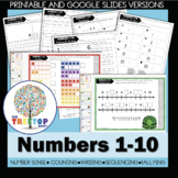 Counting and Writing Numbers 1 to 10 - Printable and Digit