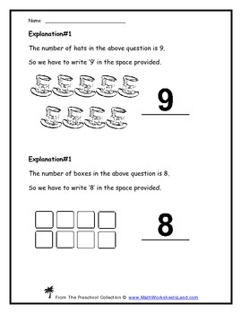 Preview of Counting and Writing Numbers 1 to 9 Teacher Worksheet Pack