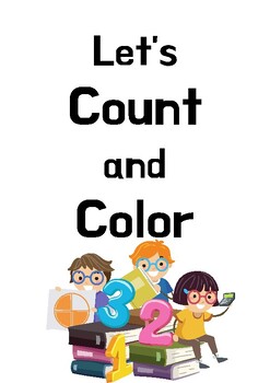 Preview of Counting and coloring worksheet