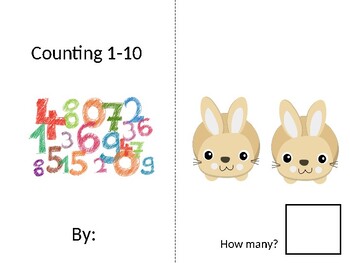 Preview of Counting animals 1-10 | An adapted interactive book for math (Autism, ABA)