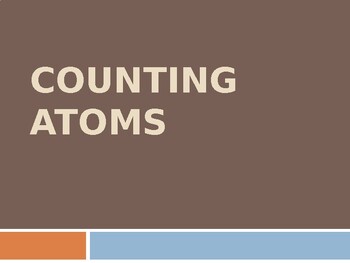Preview of Counting atoms PowerPoint Presentation