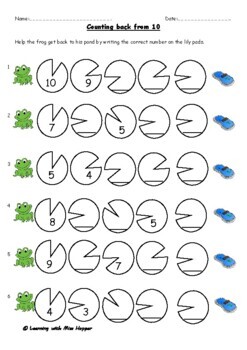 counting backwards from 10 teaching resources teachers pay teachers