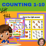 Counting by 10s/ How many? counting 1-10