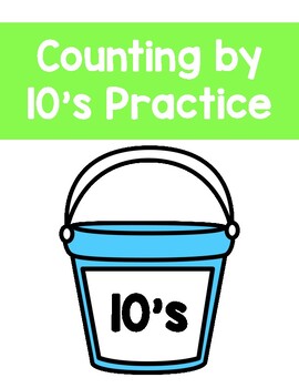 Preview of Counting by 10s Practice and Word Problems