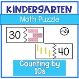 Counting by 10s Puzzle: A Kindergarten Math Activity