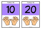 Counting in 10s on Fingers/Hands Picture Set/Flash Cards| 