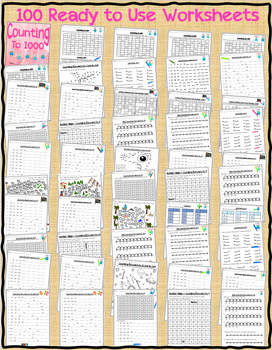 Counting By 1 S 2 S 3 S 4 S 5 S And 10 S To 1000 Worksheets