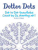 Counting by 2, Starting at 1, Dot to Dot Snowflake Winter 