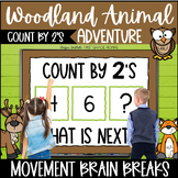 Counting by 2's to 120 Math Woodland Animal Adventure Move