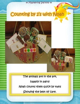 Preview of FREEBIE:  Counting by 2's Craft: Noah's Ark Style