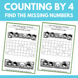 Counting by 4-Find the missing numbers