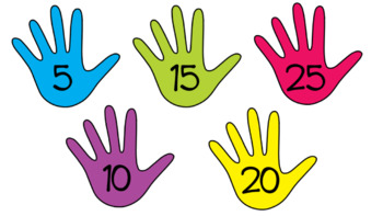 Counting by 5&#39;s hands to 150 - editable PPT and PDF | TpT