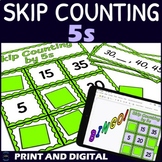 Counting by 5s Activity - Bingo Game - Printable and Digital