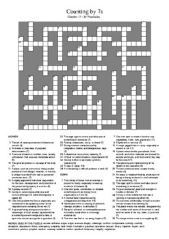 Counting by 7's Crossword puzzle - WordMint