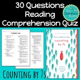 Counting by 7s Comprehension Test or Quiz