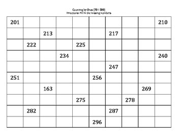 Counting by Ones (1-1000) by Miss Norris | Teachers Pay Teachers