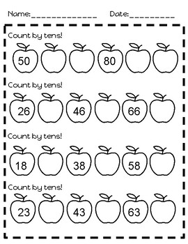 Counting by Tens by Miss Rollins Rainbows | Teachers Pay Teachers