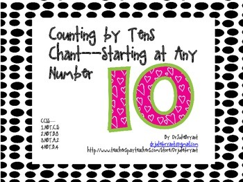 Preview of Counting by Tens Chant