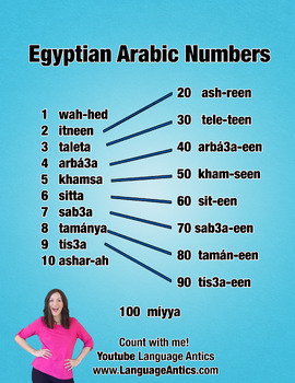 Preview of Counting in Arabic Numbers 1 to 10 and 10's to 100 - Learn To Count In Arabic!