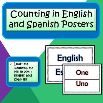 Counting In English And Spanish Posters By Basic Beginnings Tpt