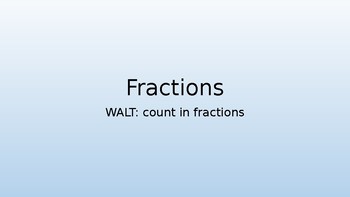 Preview of Counting in fractions - Year 2 (UK)