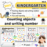 Counting number up to10 ,counting objects worksheet,kinder