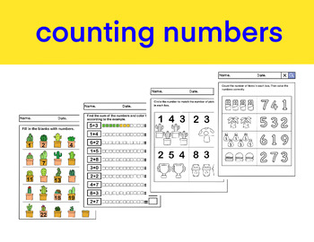 Preview of Counting numbers.