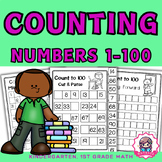 Counting numbers 1 - 100 | Missing Numbers 1-100 | Printab