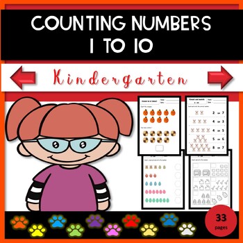 Preview of Counting Number 1 to 10 Worksheets