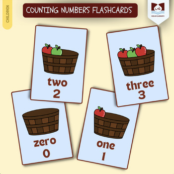 Preview of Counting numbers Flashcards
