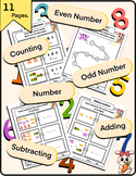 Counting numbers : add : minus : even number : odd number : color