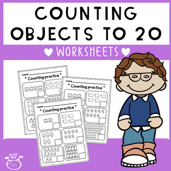 Preview of Counting objects to 20 Worksheets Free
